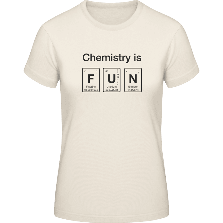 Chemistry Is Fun T-shirt för kvinnor contain pic