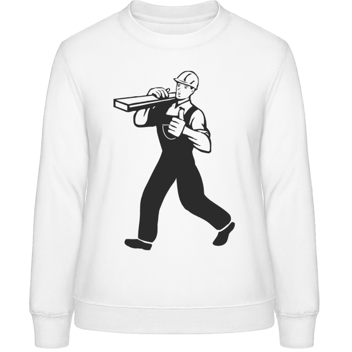 Construction Worker Silhouette Vrouwen Sweatshirt contain pic