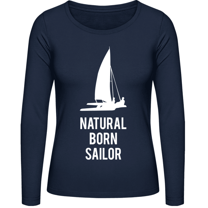 Natural Born Catamaran Sailor Kvinnor långärmad skjorta contain pic