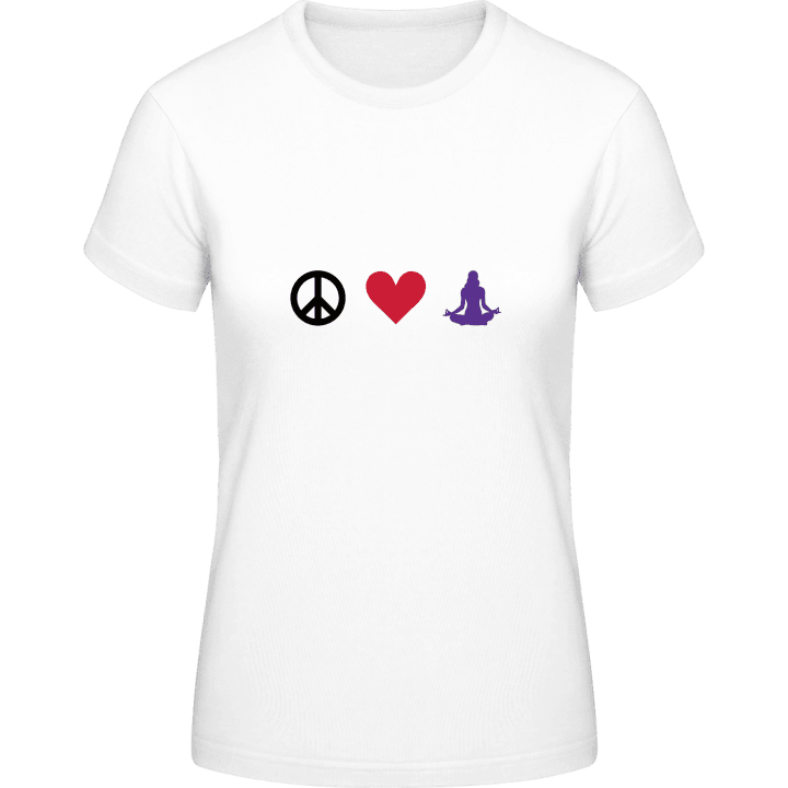 Peace Love And Meditation Naisten t-paita 0 image