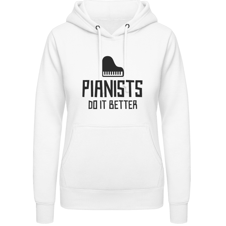 Pianists Do It Better Sudadera con capucha para mujer contain pic