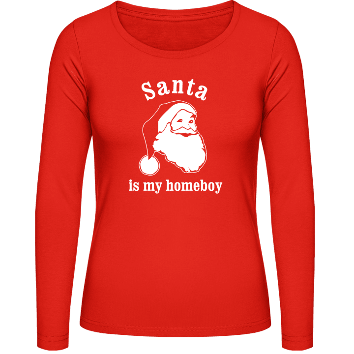 Santa Is My Homeboy Kvinnor långärmad skjorta 0 image