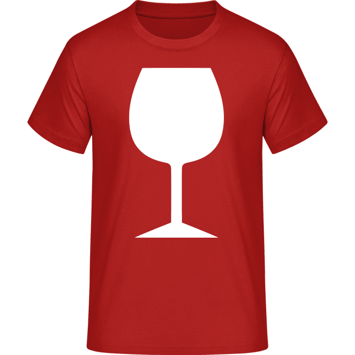 Wine Glas Silhouette T-skjorte contain pic