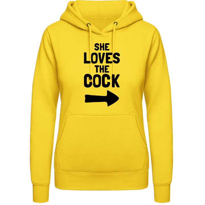 She Loves The Cock Arrow Vrouwen Hoodie contain pic