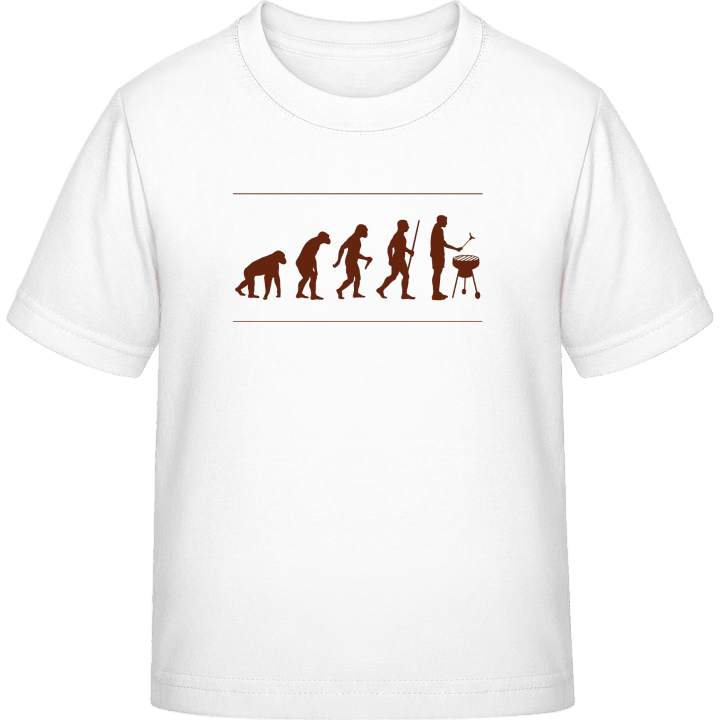 Funny Griller Evolution T-skjorte for barn contain pic