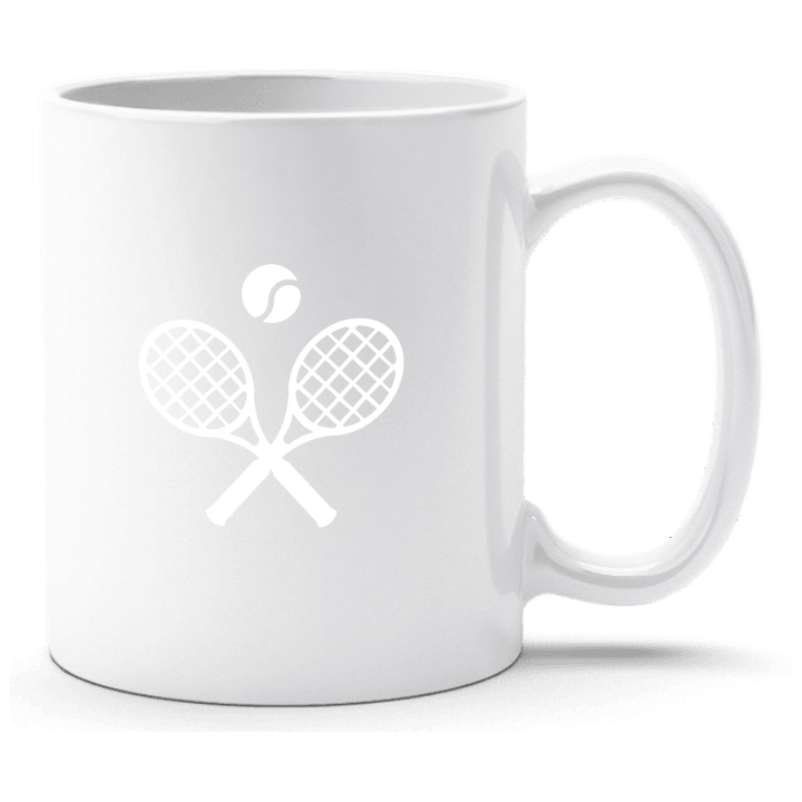 Crossed Tennis Raquets Taza contain pic