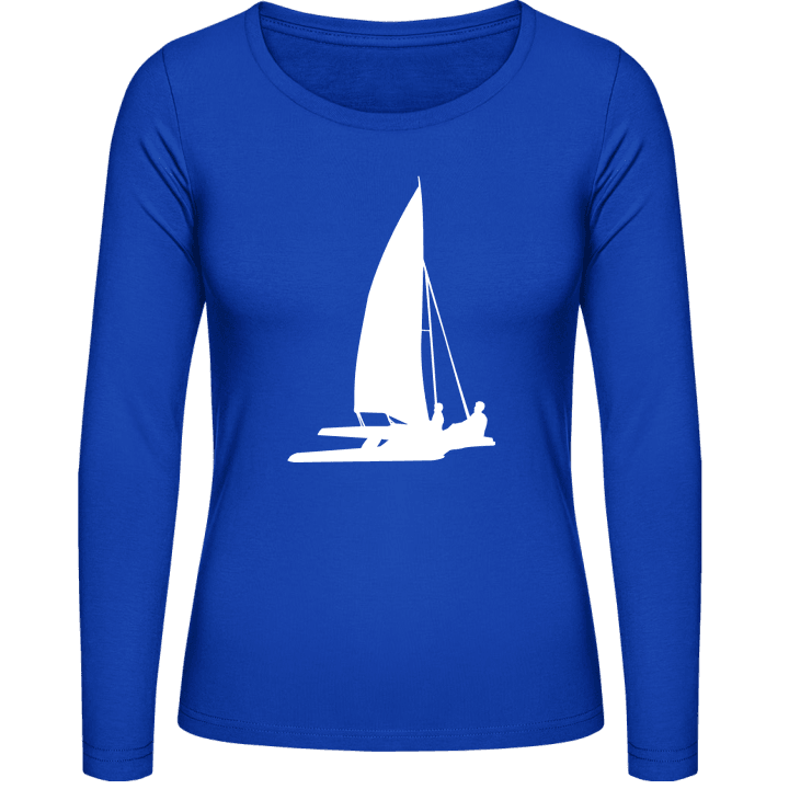 Catamaran Sailboat T-shirt à manches longues pour femmes contain pic