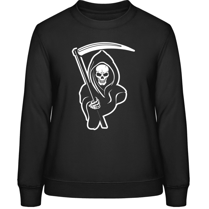 Death Grim Reaper Logo Sweatshirt för kvinnor contain pic