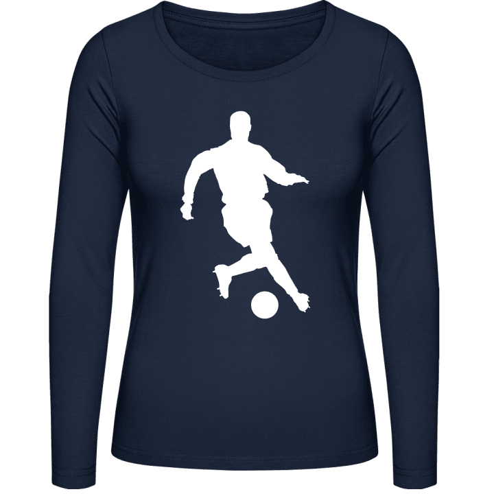 fotballspiller Langermet skjorte for kvinner contain pic