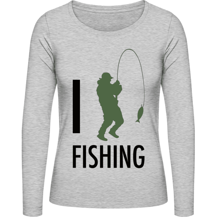 I Heart Fishing Frauen Langarmshirt 0 image