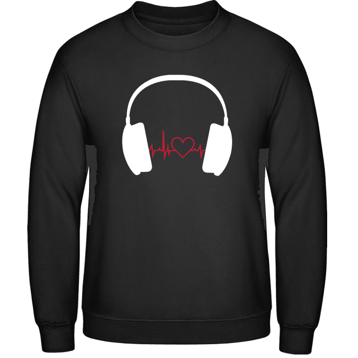 Heartbeat Music Headphones Sweatshirt contain pic