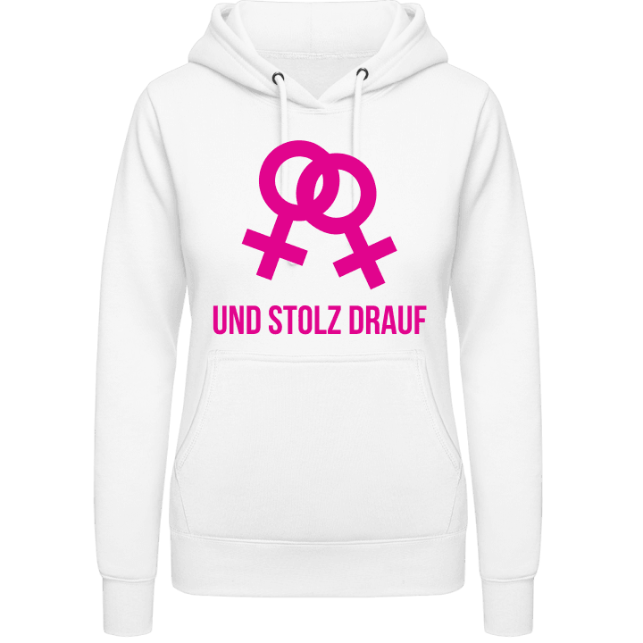 Lesbisch und stolz drauf Frauen Kapuzenpulli contain pic