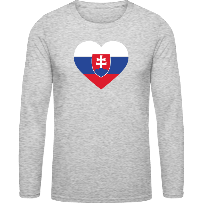 Slovakia Heart Flag Långärmad skjorta contain pic