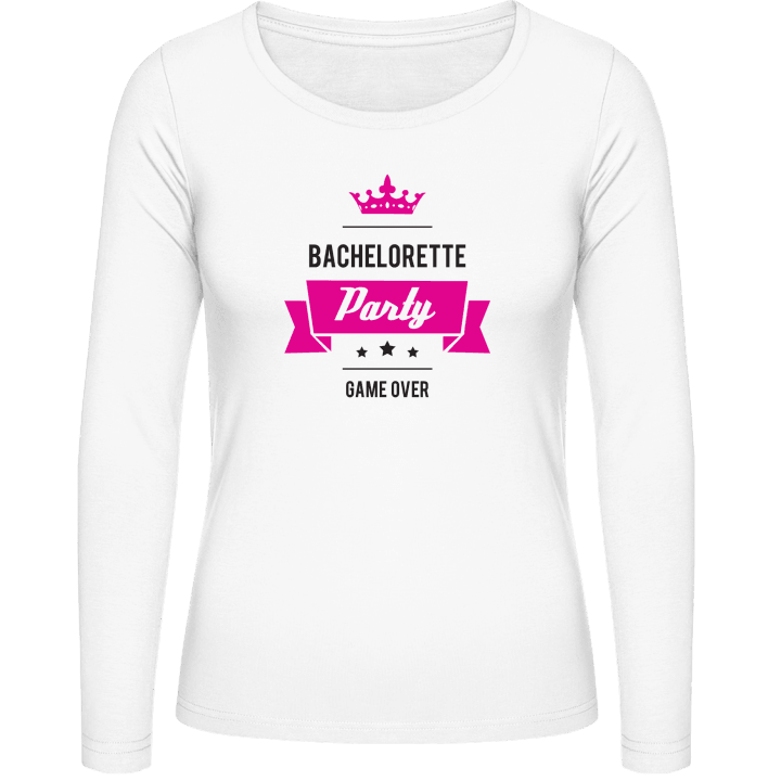 Bachelorette Party Game Over T-shirt à manches longues pour femmes contain pic