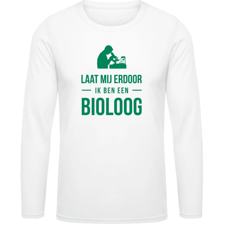 Laat mij erdoor ik ben een bioloog Langermet skjorte contain pic