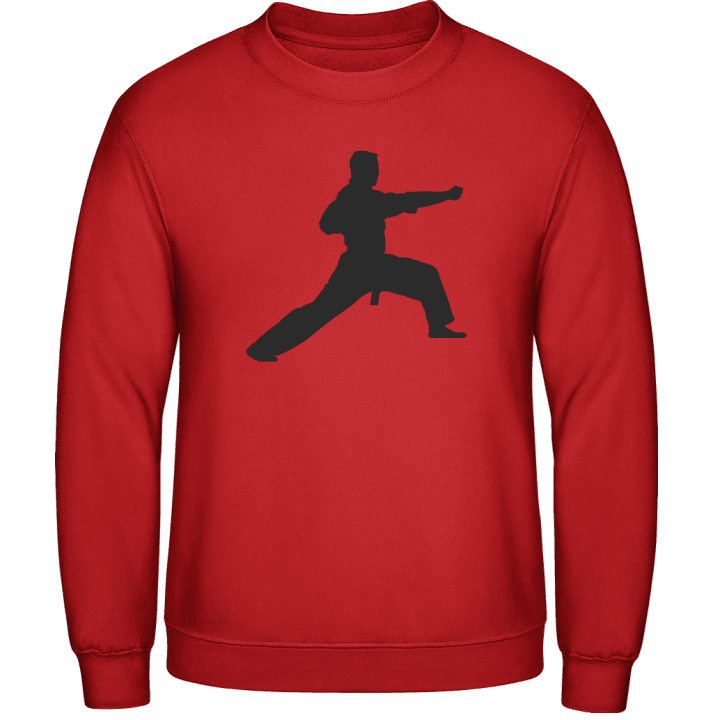 Kung Fu Fighter Silhouette Sweatshirt contain pic