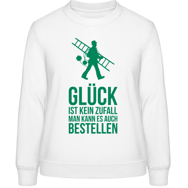 Glück ist kein Zufall Schornsteinfeger Sweatshirt för kvinnor contain pic