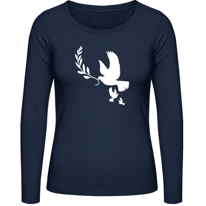 Dove of peace Langermet skjorte for kvinner contain pic