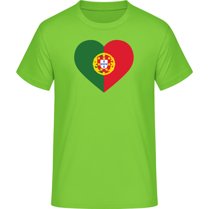Portugal Heart Flag Crest T-Shirt contain pic