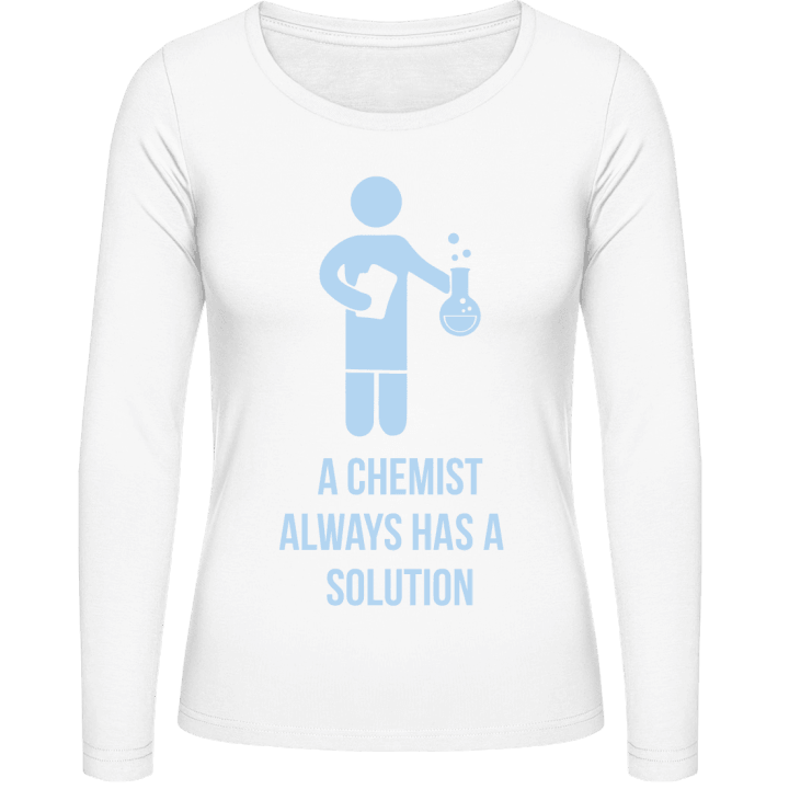 A Chemist Always Has A Solution Camisa de manga larga para mujer contain pic