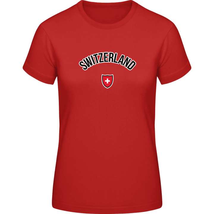 Switzerland Football Fan T-shirt til kvinder 0 image