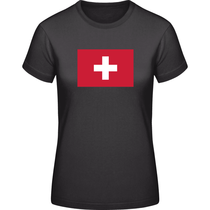 Swiss Flag T-shirt för kvinnor contain pic