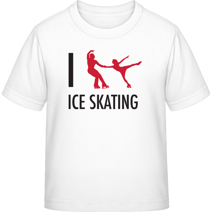 I Love Ice Skating T-skjorte for barn contain pic