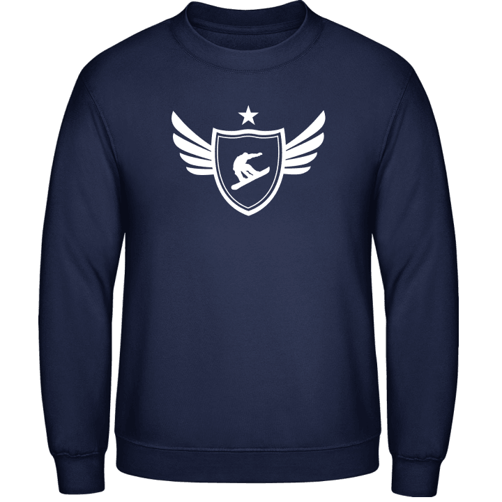 Snowboarder Winged Sweatshirt contain pic