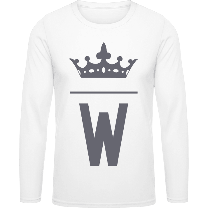 W Initial Letter Long Sleeve Shirt contain pic