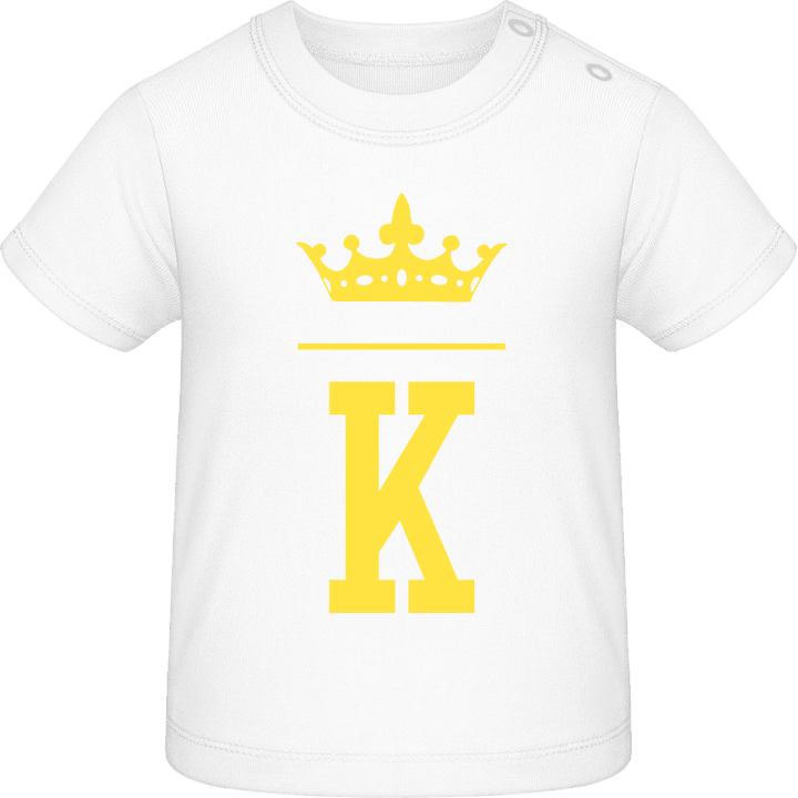 K Name Initial T-shirt för bebisar 0 image