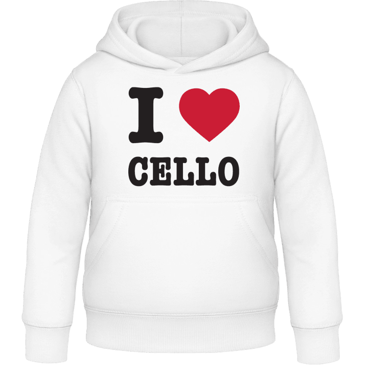 I Love Cello Felpa con cappuccio per bambini contain pic