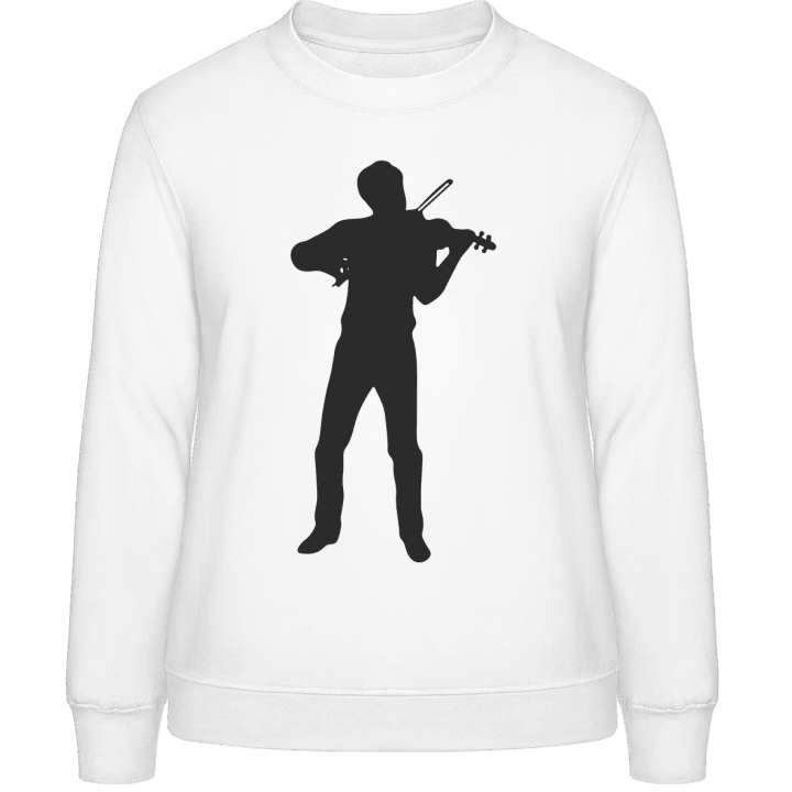 Violinist Silhouette Sweatshirt för kvinnor contain pic