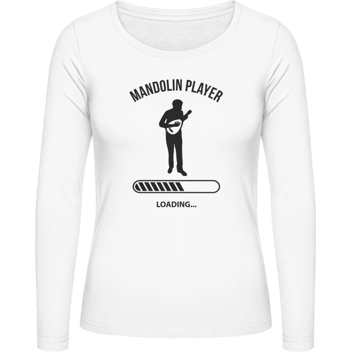 Mandolin Player Loading Langermet skjorte for kvinner contain pic