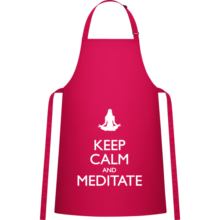 Keep Calm and Meditate Kochschürze contain pic