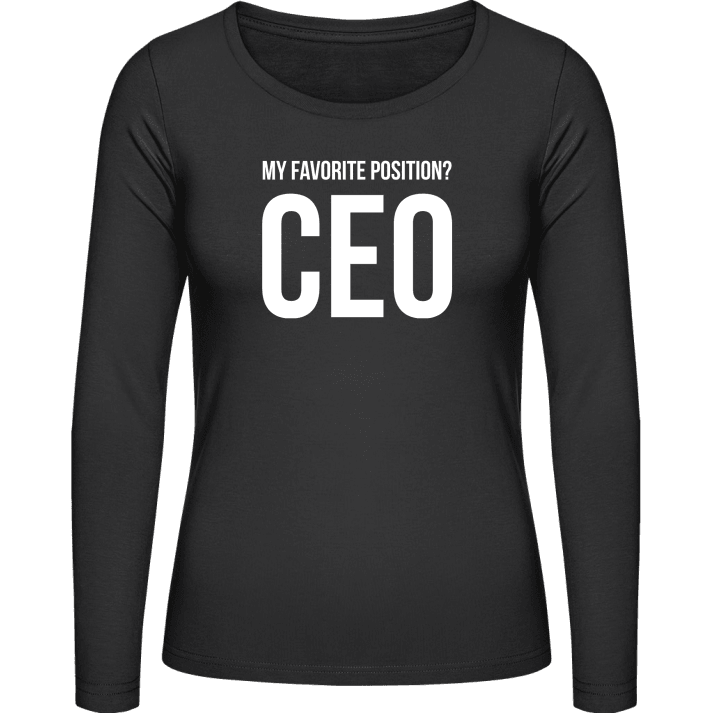 My Favorite Position CEO Vrouwen Lange Mouw Shirt contain pic