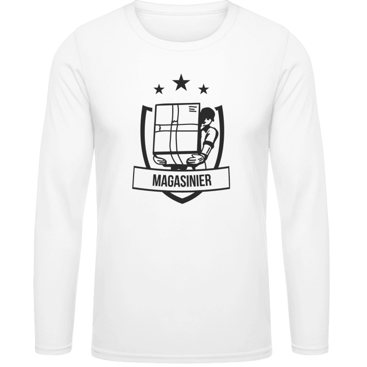 Magasinier blason Langermet skjorte contain pic