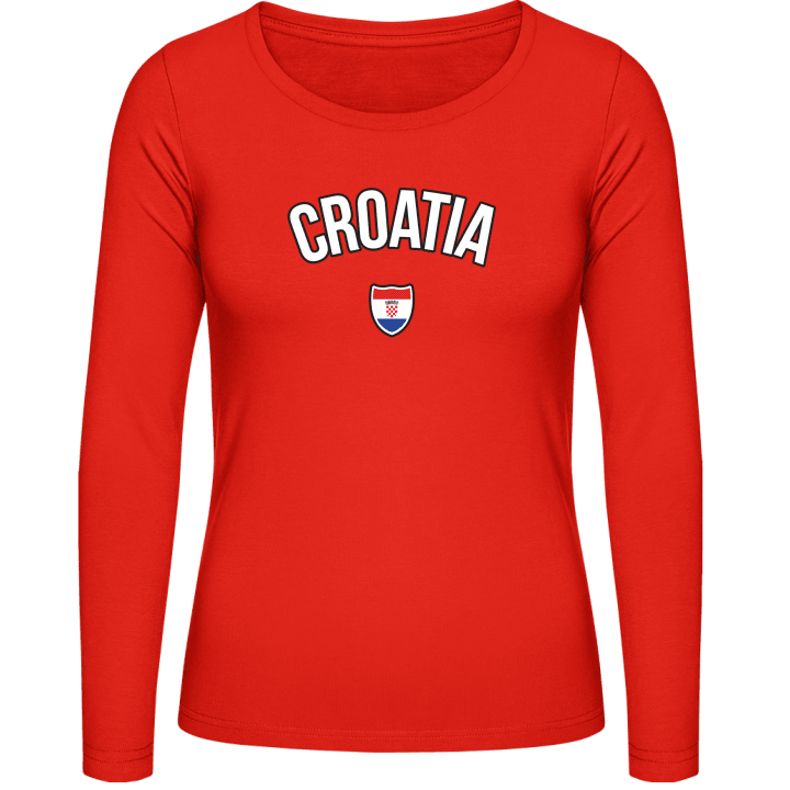 CROATIA Football Fan Langermet skjorte for kvinner 0 image