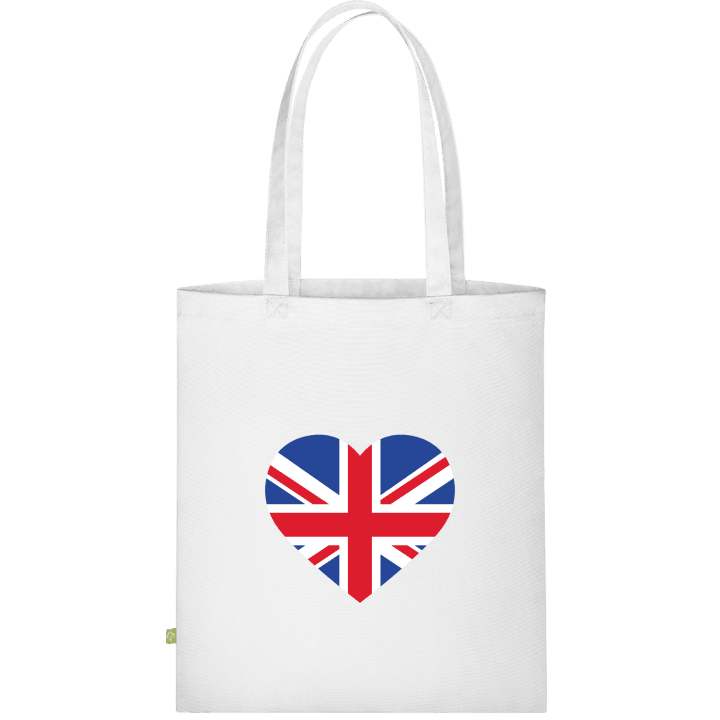 Great Britain Heart Flag Stoffen tas contain pic