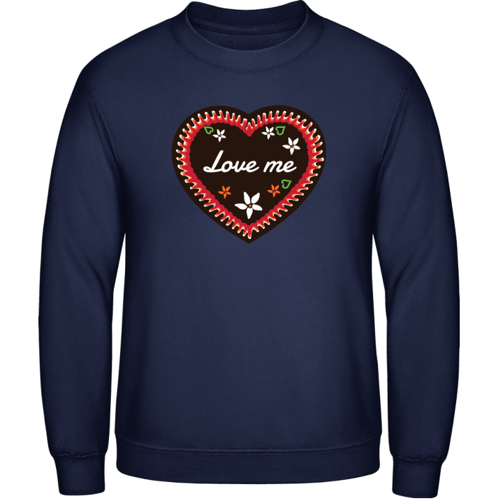 Love Me Gingerbread Heart Sweatshirt contain pic