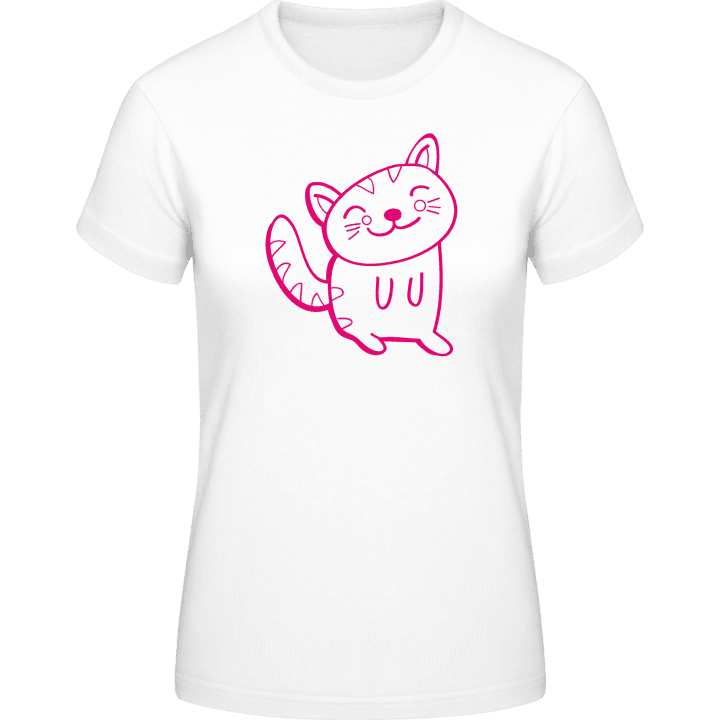 Cute Cat T-shirt för kvinnor 0 image