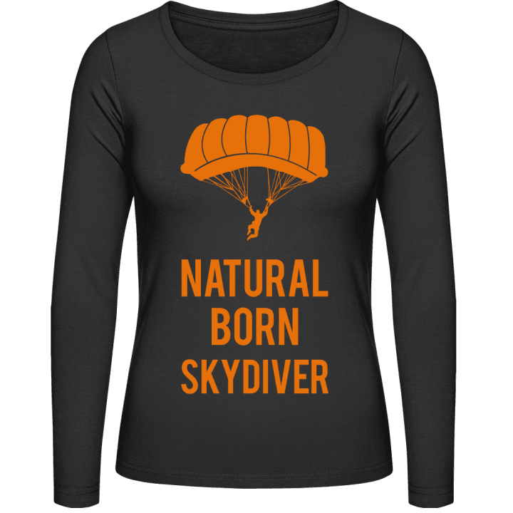 Natural Born Skydiver Vrouwen Lange Mouw Shirt contain pic