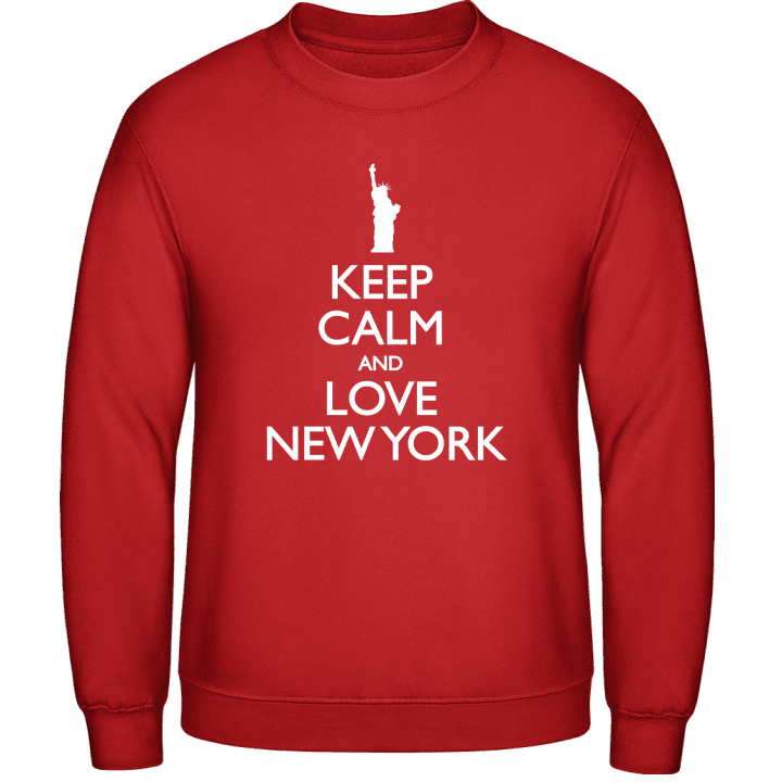 Statue Of Liberty Keep Calm And Love New York Sweatshirt 0 image