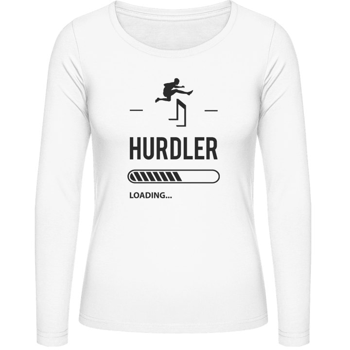 Hurdler Loading T-shirt à manches longues pour femmes contain pic