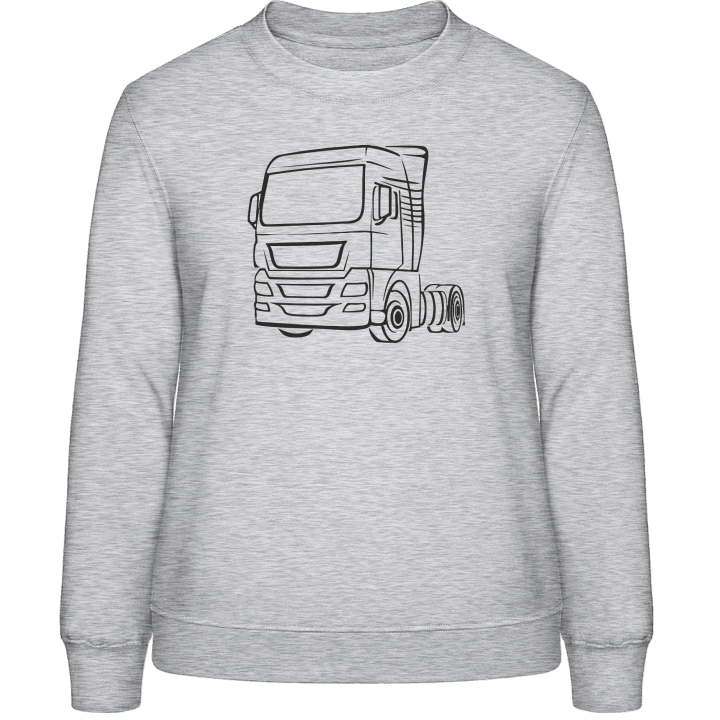 Truck Outline Frauen Sweatshirt contain pic