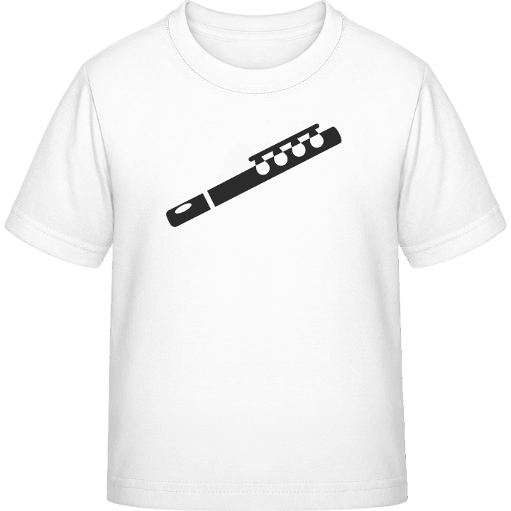 Flute Silouhette T-shirt för barn contain pic