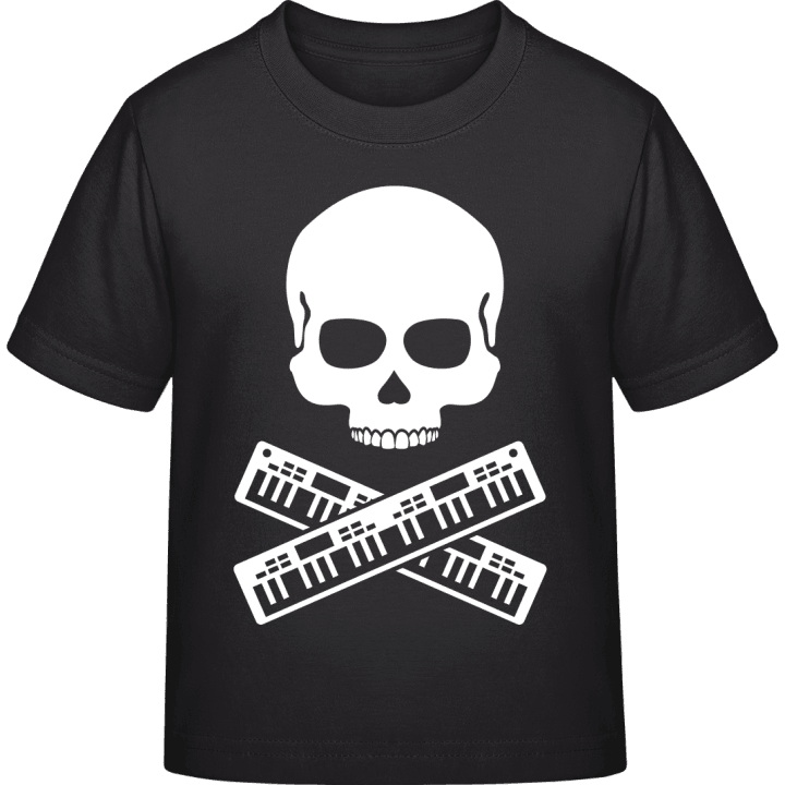 Keyboarder Skull T-skjorte for barn contain pic