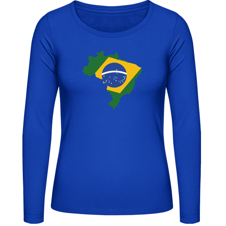 Brazil Map Kvinnor långärmad skjorta contain pic