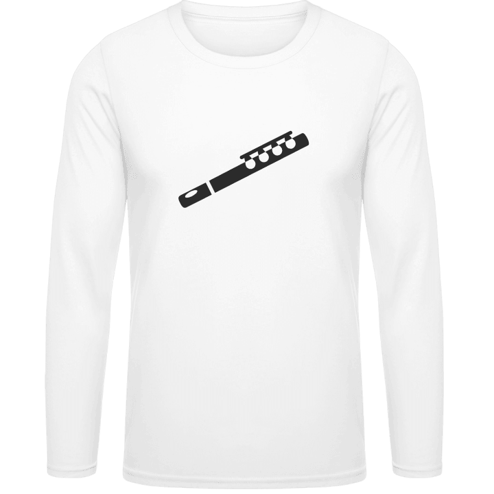 Flute Silouhette T-shirt à manches longues contain pic