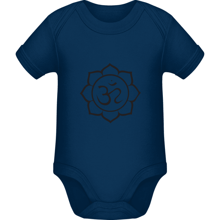 Om Lotus Flower Baby Strampler contain pic