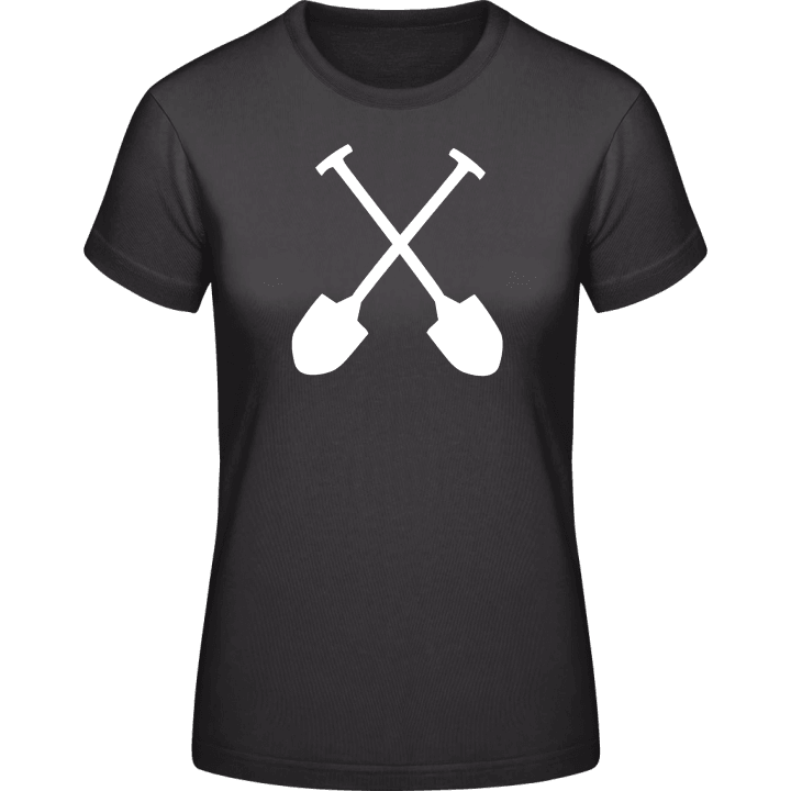 Crossed Shovels T-shirt för kvinnor contain pic